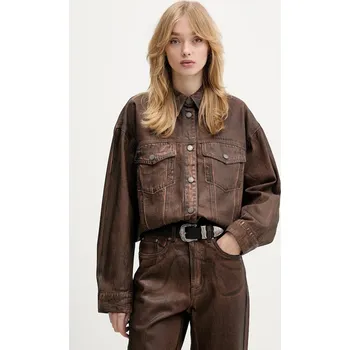 Dámská casual bunda Džínová bunda Gestuz 10910873 hnědá 88X, vel. 36