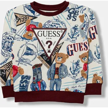 Chlapecká mikina Dětská bavlněná mikina Guess N6RQ00.KA6R4.PPY2 vícebarevná MLC, vel. 68-76