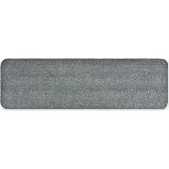ROHOŽKA SCHODOVÁ PROTISKLUZOVÁ 2V1 SVĚTLE ŠEDÁ 25X60 CM