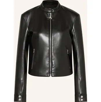 Dámské oblečení Patrizia Pepe Dámská Motorkářská Bunda V Koženém Vzhledu,...