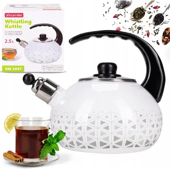 Varná konvice Konvice tradiční ocelová smaltovaná Kamille 2,5 l vícebarevná