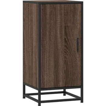 Koupelnový nábytek Skříňka hnědý dub, rozměry 35,5 x 35 x 76 cm, kovový rám, moderní styl