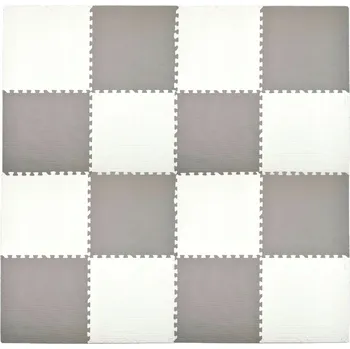 VELKÉ VODĚODOLNÉ PĚNOVÉ PUZZLE HUMBI PODLOŽKA BAREVNÁ PODLAHA 240x240 16 DÍLŮ