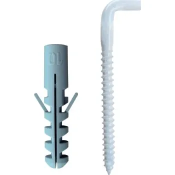 Hmoždinka Hmoždinka s křidélky 6 PE + skoba lakovaná, 5ks