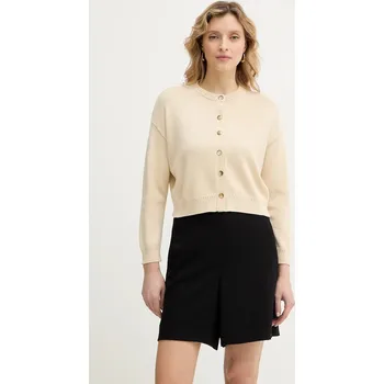 Dámský svetr Bavlněný kardigan Marella ALCUNO 2613341094200 béžová 01X, vel. M