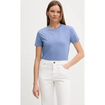 Pánské tričko Bavlněné tričko Gant 4200502 modrá 55X, vel. XL