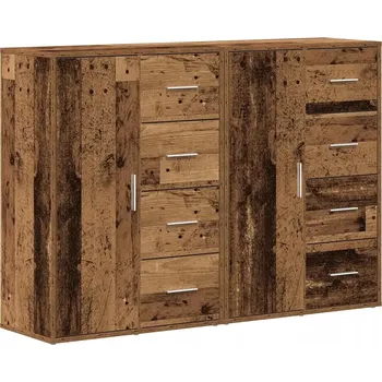 Komoda Rustikální komoda z dřevotřísky, 60 x 31 x 84 cm, vzhled starého dřeva