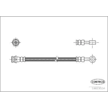 Brzdová hadice Brzdová hadice CORTECO 19033524