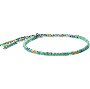 Náramek Provázkový náramek - TIBET GREEN