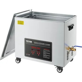 Ultrazvuková čistička Vevor Ultrazvuková čistička 50L, nerezová, 840W, digitální displej, kolečka