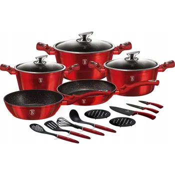 Sada nádobí Sada hrnců Berlinger Haus Metallic Line hliníková, 17 dílů