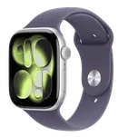 APPLE Watch 11 GPS 42mm Silver Aluminium Case with Purple Fog Sport Band - S/M