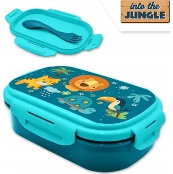 Svačinový box Box na svačinu Krabička obědový box pro děti do školy Džungle Kids 1 Ks.