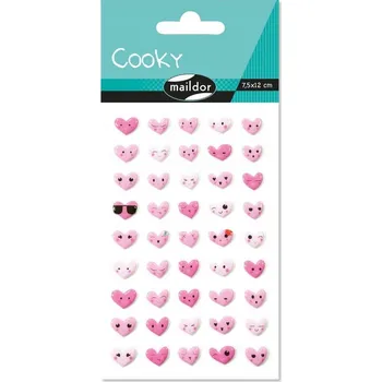 Obraz Maildor: Samolepky konvexní Emoce srdce