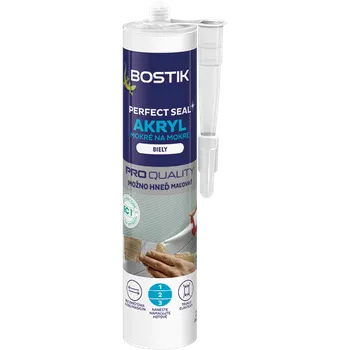 Tmel Bostik Akrylátový tmel Perfect seal akryl mokrý na mokrý 300 ml