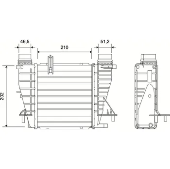Chladič motoru Chladič turba VALEO 822942