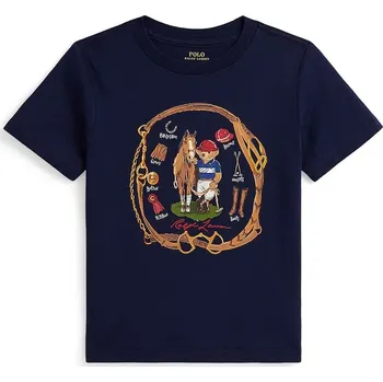Pánská móda Dětské bavlněné tričko Polo Ralph Lauren 322A96608001 námořnická modř 59X, vel. 102-108