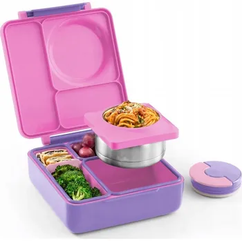 Svačinový box OMIE OMIEBOX svačinový box s termoskou, Jednorožec Pink