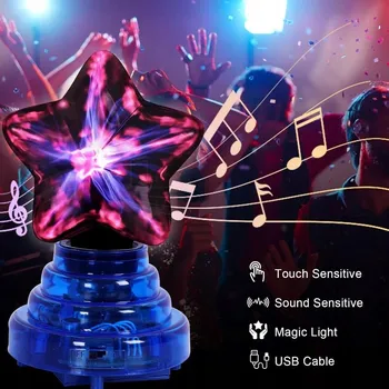 Lampička Stolní lampa Comely MAGICKÁ KOULE modrá 4 W