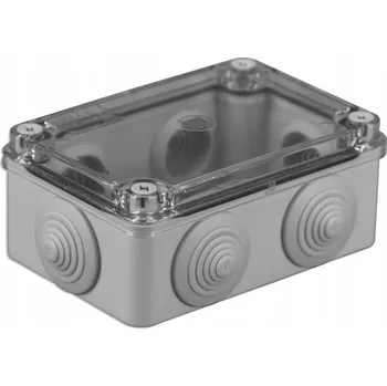 Elektroinstalační krabice SEZ KRABIČKA NA OMÍTKU PRŮHLEDNÁ S-BOX 206 SK-P 120x80x50