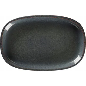Talíř EASE RAKSTONE Servírovací talíř 23x15 cm vulkanický RAK PORCELAIN