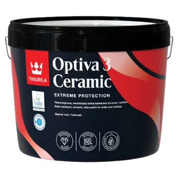 barva na zeď Tikkurila Omyvatelná barva, hluboce matný efekt Optiva 3 ceramic 3 L