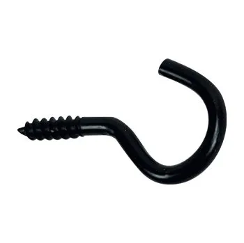 Vrut Hák s vrutem 17x40, černý, 6ks