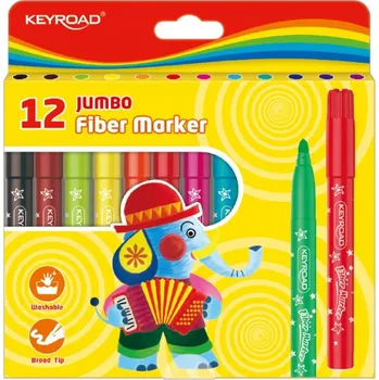 Fixy Školní Keyroad Jumbo 5 mm 12 Barev