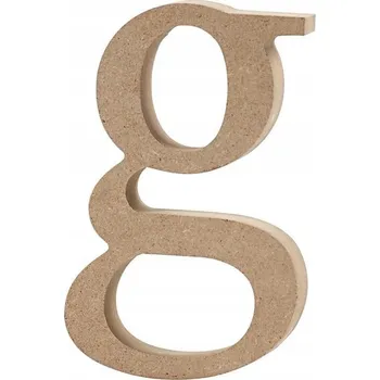 Obraz Písmeno G z MDF, výška 13 cm