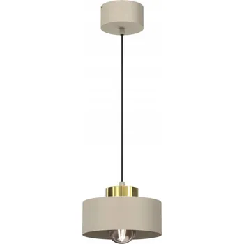 Závěsné svítidlo MARTI béžové zlaté kovové stínidlo 1xE27 20cm