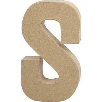 Obraz PÍSMENO S Z PAPÍROVÉHO MACHÉ V: 20,5 CM