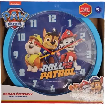 Hodiny Dětské nástěnné hodiny Tlapková patrola 24 cm