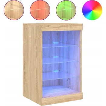 Komoda Moderní komoda s LED osvětlením dub sonoma 41 x 37 x 67 cm