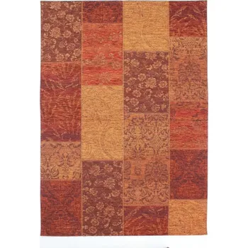 Kusový koberec Manhattan Patchwork Chenille Terracotta - doprava zdarma