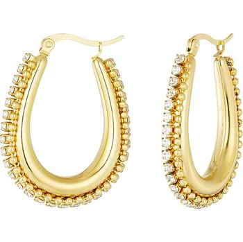 Náušnice ORNAMENTI Pozlacené náušnice Glam gold