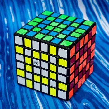 Hlavolam QiFan (QiYi) - dostupná 6x6x6 rubikova kostka na speedcubing Barva: Černá