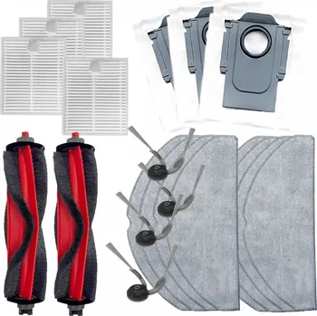 Sada příslušenství pro robotický vysavač HEPA filtry, kartáče, sáčky pro ROBOROCK Q7 B/M5/TF/L5/T+ Plus a mopy 21ks