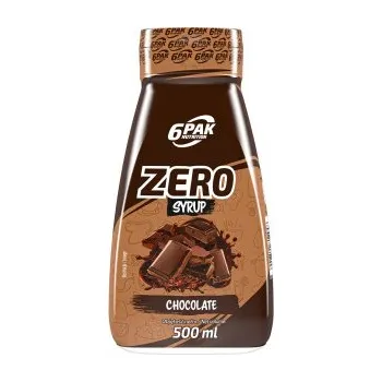 Fitness strava 6Pak Nutrition Zero Syrup 500 ml čokoláda