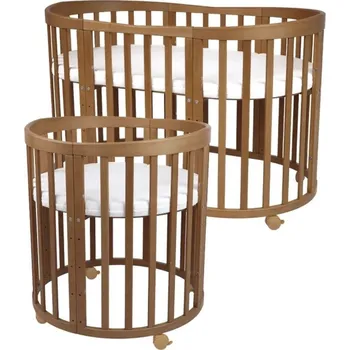 Dětská postýlka WALDIN oválná postýlka 7v1 Vintage