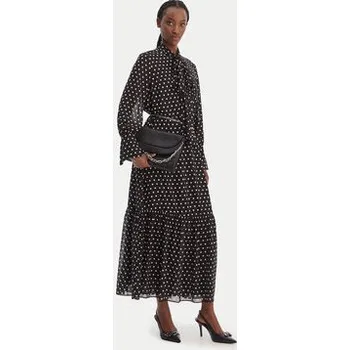 Dámské šaty MICHAEL Michael Kors Košilové šaty MR68394K9J Černá A-Line Fit XL