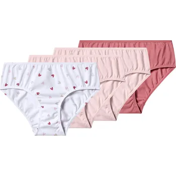 Dívčí oblečení esmara® Dívčí kalhotky, 4 kusy (růžová/bílá, 158/164)