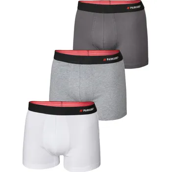 Boxerky PARKSIDE® Pánské boxerky, 3 kusy (šedá/bílá, 6/L)