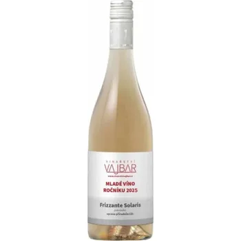Víno Vajbar Solaris Frizzante - letošní víno 0.75 l