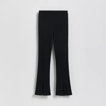 Reserved - Zvonové kalhoty s rozparky - černý - 171HN-99X - 171HN-99X-146