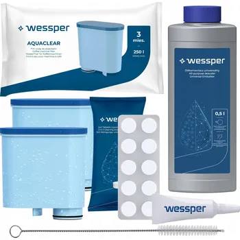 Sada Wessper pro kávovary Philips Saeco: 2x filtr, odvápňovač, tablety