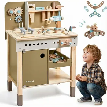Dřevěná hračka Toywoo Dřevěná Sada Nářadí pro Děti - Dětská Dílna