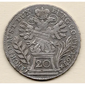20 krejcar 1763 – Marie Terezie – Vídeň