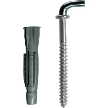 Hmoždinka Hmoždinka uzlovací s lemem + skoba, 6 PE, 4ks