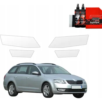 Polep vozidla 4v1 Fólie PPF dýha na lampy pro Škoda Octavia 3 Kombi 5D (2017-2020)