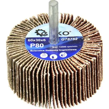 Brusný kotouč Kotouč brusný se stopkou, 60x30x6 mm, P80 GEKO